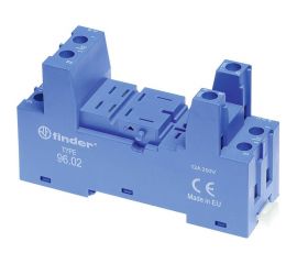 Розетка Finder для реле 56.32 и модуля 99.02/86.30, с комб конт., с метал фикс, 9602SMA 