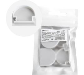 Заглушка без отверстия для профиля CAB283 FERON LD382 (комплект 4шт) 48257 