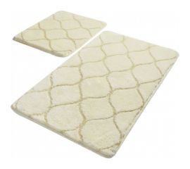 Комплект ковриков для ванной PRIMANOVA INFINITY экрю, 50x80 см., и 40x50 см., акрил DR-63003 