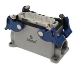 Вилка Emas 4-фиксатора, 2-боковых ввода, 6 полюсов, 35А, 400В. EBM606FD24 