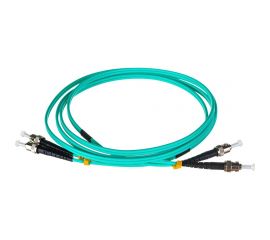 Оптический патч-корд LANMASTER дуплексный, ST/PC-ST/PC, OM3, LSZH, 2.0 м LAN-2ST-2ST/OM3-2.0 