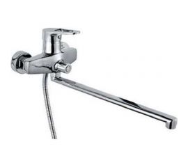 Смеситель для ванны MYNAH поворотный плоский излив, длиной 400 мм, латунь M2219 