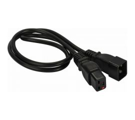 Шнур питания с блокировкой LANMASTER C19-C20, 3х1.5, 220В, 16А, черный, 3 метра LAN-PP19L/20-3.0-BK 