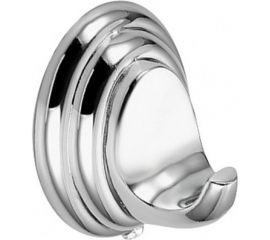 Крючок одинарный настенный металлический хром (281310) mario 22043 