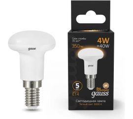 Светодиодная Лампа Gauss R39 4W 350lm 3000K Е14 LED 1/10/100 106001104 