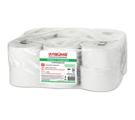 Туалетная бумага ЛАЙМА 200 м, КОМПЛЕКТ 12 шт., БЕЛАЯ, КЛАССИК, 126093 