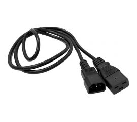 Шнур питания LANMASTER C19-C14, 3х0.75, 220В, 10А, черный, 10 метров LAN-PP19/14-10-BK 