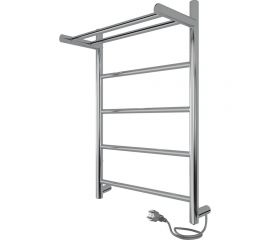 Полотенцесушитель INDIGO Line electro с полкой, 60/40 (скр.монтаж, унив.подкл.R/L, полиров.) LСLE60-40PR 