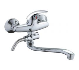 Смеситель для ванны LEDEME картридж диаметр 40 мм, длинный излив L30S, силумин L2138-B 89253 