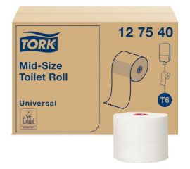 Туалетная бумага Tork Universal в компактных рулонах мягкая Т6 27 рулонов 127540 21655 