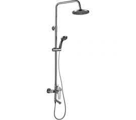 Смеситель для ванны и душа Rossinka с регулируемой высотой штанги и лейкой, Тропический дождь S35-46 