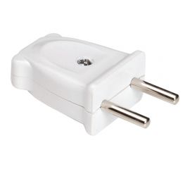 Электрическая плоская вилка Alfa без заземления 30100013 