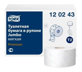 Туалетная бумага TORK Premium 170 м 2-слойная белая 120243 124543 22172 