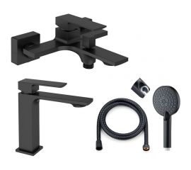 Душевая система Orange черная M04-311b 