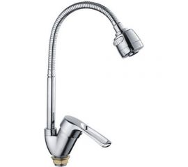 Смеситель для кухни FRAP F43701-B гибкий излив, гайка 535451 