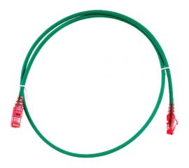 Патч-корд Hyperline PC-LPM-UTP-RJ45-RJ45-C5e-1M-LSZH-GN U/UTP, Cat.5е 30857 