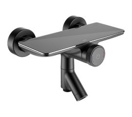 Смеситель для ванны IDDIS Shelfy с управлением Push Control, черный матовый SHEBLBTi02WA 