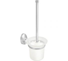 Туалетный стеклянный ершик Solinne 16161, хром, стекло-сатин 2522.012 