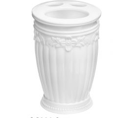 Настольный стакан для зубных щёток Fora Elegance белый FS-42W 