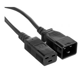 Кабель питания ExeGate UPS Power EC20-1,8P С19-С20 VDE-250V-3 1.5-СU, 16А, черный, 1.8м 280635 