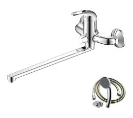 Смеситель для ванны OLIVES Vega с длинным изливом 12221VE 