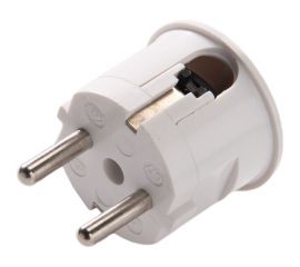 Угловая кабельная вилка с защитным контактом ABL, дуропласт 16A 2P+E 250V, белый 1108110 
