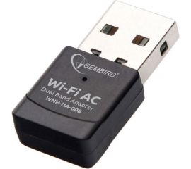 Сетевой двухдиапазонный Wi-Fi Gembird мини USB-адаптер 600 Мбит USB 802.11b/g/n/ac/а WNP-UA-008 