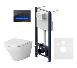 Комплект: Инсталляция с унитазом FlashClean, с сиденьем и клавишей AM.PM Inspire IS450A38.501700 