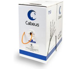 Кабель Cabeus витая пара, категория 5e, 4 пары, одножильный, оранжевый UTP-4P-Cat.5e-SOLID-OR 