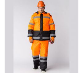 Зимний костюм ФАКЕЛ Дорожник, оранжевый/черный, размер 52-54, рост 182-188 87469373.006 