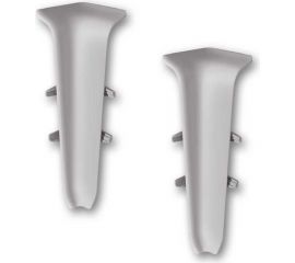 Внутренний угол для плинтуса DECONIKA (70 мм; 036 Платиново-серый; 2 шт.) Д-П70-В-Ф2 036 ПЛТ СЕР 