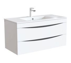 Тумба с умывальником IDDIS Cloud подвесная, 100 см, белая CLO10W1i95K 