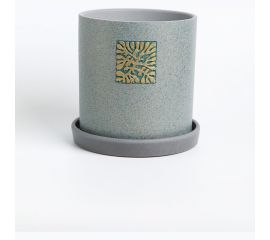 Горшок ООО КОМПОЗИТ Идея зеленый цилиндр №2. КБ-Ц2-253-01 