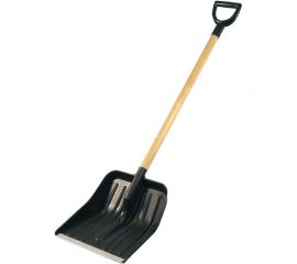 Лопата для уборки снега Землеройка берёзовый черенок (высший сорт, без сучков) 0226 