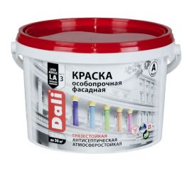 Фасадная особопрочная краска DALI База А 2,5 л 1 27817 