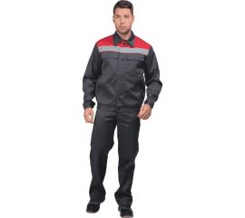 Костюм ГК Спецобъединение МАСТЕР ПРОФИ серый/красный, р.96-100, рост 182-188 Кос 040/ 96/182 