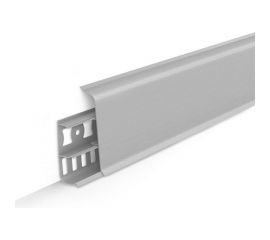 Напольный плинтус DECONIKA (70 мм; 2,2 м; 002 светло-серый; 1 шт.) Д-П70 002 СВТ СЕР 