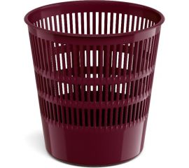 Сетчатая пластиковая корзина для бумаг ErichKrause Marsala 12 л, рубиновый 55950 