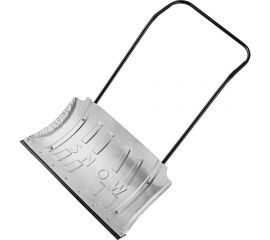 Оцинкованный движок для уборки снега СИБРТЕХ 750x420x1120 мм, усиленный, стальная рукоятка 61497 