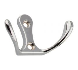 Крючок Trodos 04.11.02 двойной, малый, хром 302029 