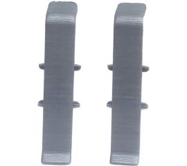 Соединитель для плинтуса DECONIKA (70 мм, 186 Алюминий, 2 шт.) Д-П70-С-Ф2 186 АЛМ 