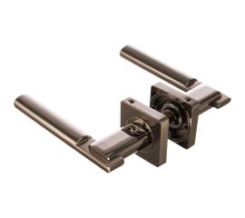 Дверная ручка на квадратной розетке Лоренцо РЕНЦ DH 59-02 SN/NP 