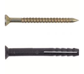 Дюбель с шурупом ВИРТУОЗ 6х40, потайной бортик, 150 шт. 600-05366 