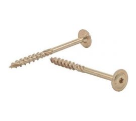 Шуруп Rusconnect CT 06070 с/нарез. д/дерева, прессшайба 6х70 200 шт. Желтый цинк 320607 