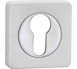 Накладка на цилиндр RENZ суп.бел./хр.бл.КВ INET 02 SW/CP 