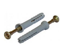 Дюбель-гвоздь 6х40 потайная манжета, полипропилен 300шт - пакет Tech-Krep 125575 