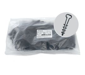 Дюбель-хомут для плоского кабеля STEKKER 5-10 мм, DCL01-05-10, черный, 100 шт. 39860 