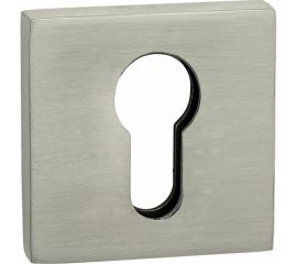 Квадратная накладка на цилиндр RENZ никель супер матовый INET 03 MSN 