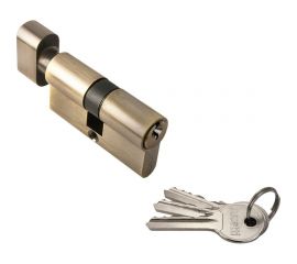 Ключевой цилиндр с заверткой RUCETTI R60CK AB, 60 мм 9010504 