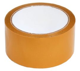 Упаковочная клейкая лента Кордленд бежевая, 48 мм, 43 мкм, 50 м Р SCO-00330 